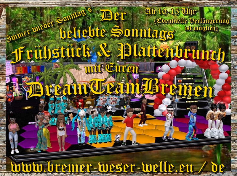 Der Beliebte Sonntag`s Frühstück & Plattenbrunch mit Euren DreamTeamBremen